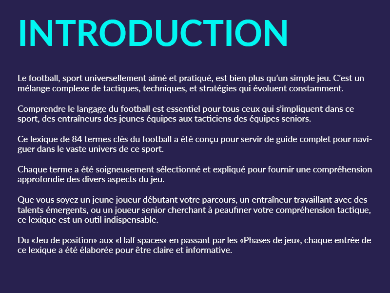 Lexique Tactique et Technique