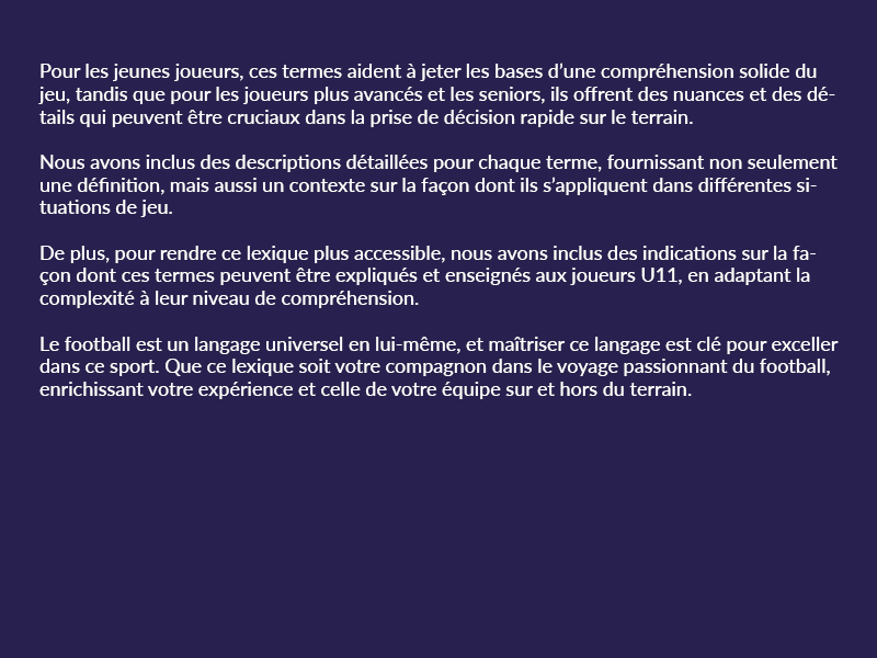 Lexique Tactique et Technique