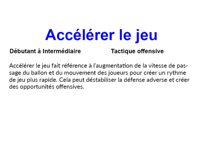 Lexique Tactique et Technique