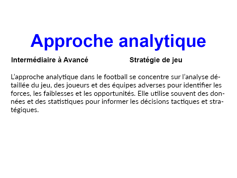 Lexique Tactique et Technique